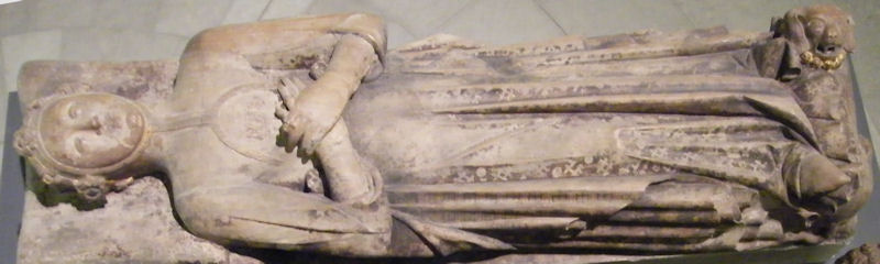 Germany Berlin - Bode Museum Knight and Lady Spanish mid C14